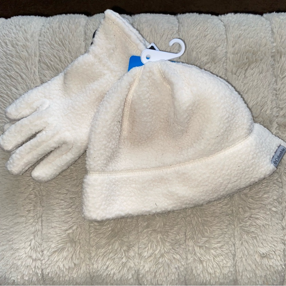 Columbia Youth Fleece Hat and Gloves Set